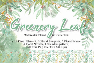Greenery Leaf Watercolor Illustrations Review