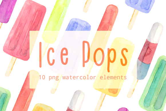Ice Pops Summer Watercolor Clipart Set Review