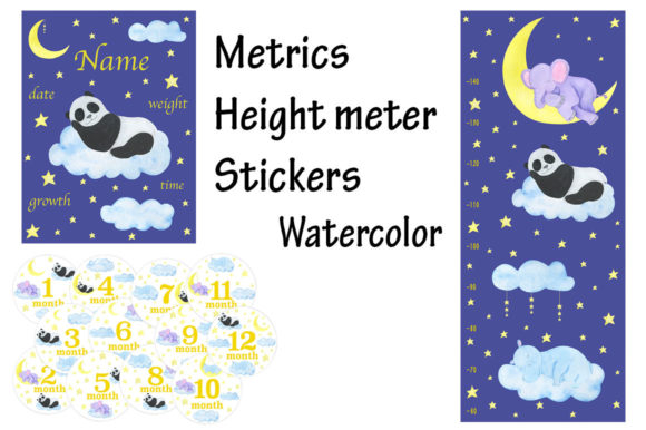 Reviewing Metric Height Meter Stickers Watercolor for Embroidery