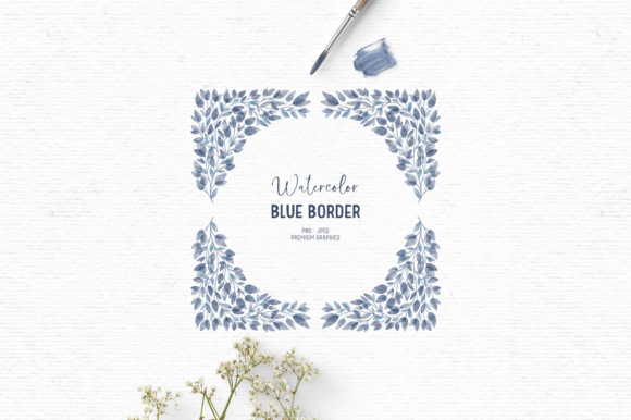 Watercolor Floral Clipart in Blue Review