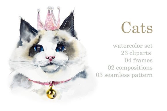 Watercolor Fluffy Cats: A Designer's Review