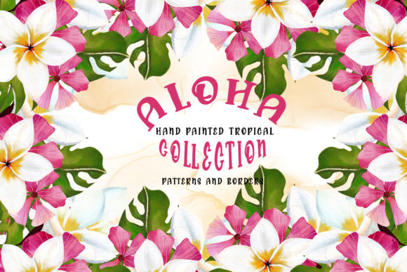 Watercolor Tropical Borders and Patterns Review