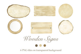 Watercolor Wooden Signs: Illustrations Review